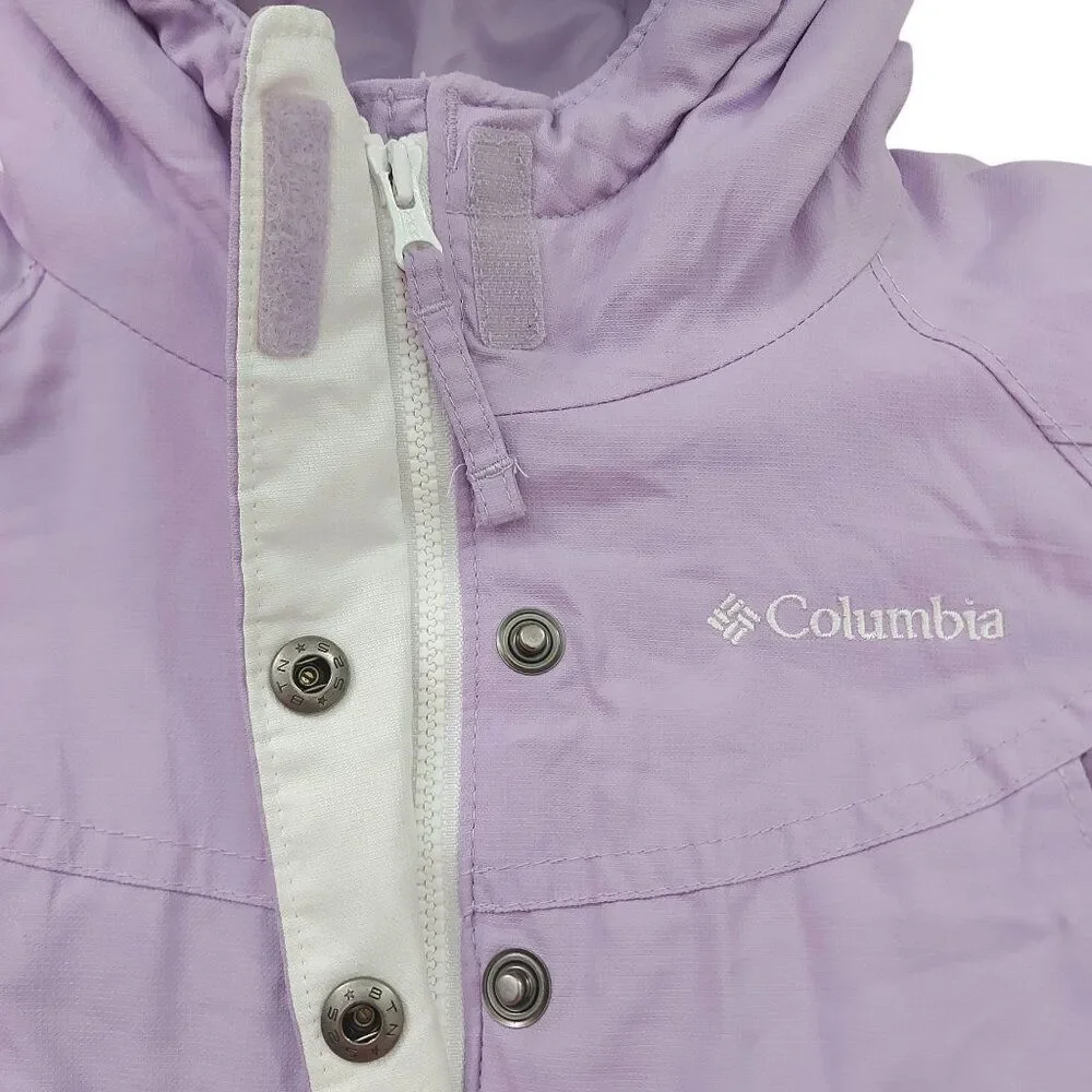 Columbia Omni-shield Hooded Jacket Baby 18 Months Lilac Full Zip Water Resistant